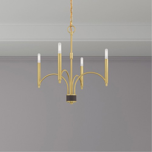 Livex Lighting 51334-12 Wisteria Mini Chandelier Satin Brass - Picture 10 of 11