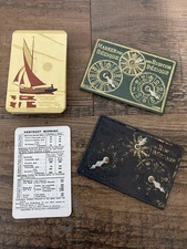 Antique / Vintage De La Rue Bezique Cards & Markers 