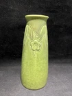 Rookwood Pottery 6" Vase XVI #2108 Dark Green, Impressed Floral Design