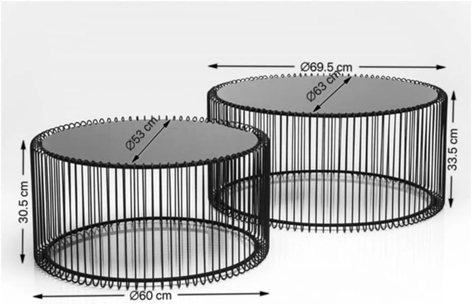 Design Tavolini Da Caffè, Argento/Specchio, Rotondo, Acciaio, Vetro, Tavolino Da - Immagine 3 di 4