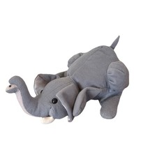 Hand Puppet Elephant Plush Creations 1995 Safari Animals Pretend Play Sounds