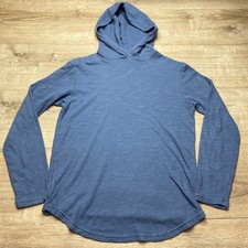 Goodlife Mens Small Blue Slub Cotton Scallop ...