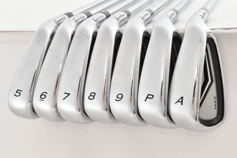 7PCS TaylorMade R9 MAX Iron Set 5-6-7-8-9-P-A Dynamic Gold S200 Stiff RH Clubs - Image 3 of 4