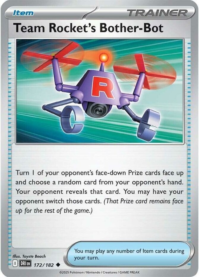 Pokemon Team Rocket's Bother-Bot - 172/182 - Uncommon NM-Mint