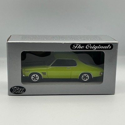 TRAX TR18E 1973 HQ Holden GTS 350 Monaro Green Black Stripes 1/43  Diecast Model