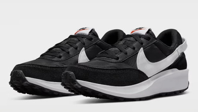 Size 8 - Nike Waffle Debut Black White (Women's) DH9523-002