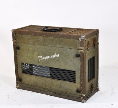Vintage Magnecorder Portable Reel to Reel Tape Recorder Field Unit w/ Case