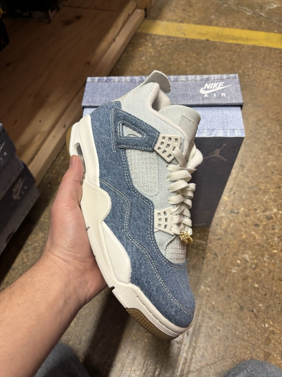 Jordan 4 Retro TEX Worn Blue Denim W for sale | eBay