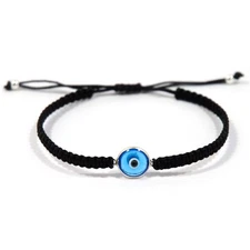 Adjustable Turkish Evil Eye Macrame Bracelet - Ojo Turco - Lucky Protection Gift