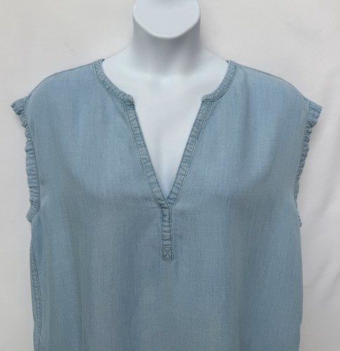 GAP Damen Gr. XL ärmellose Bluse mit V-Ausschnitt. - Bild 2 von 8
