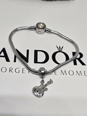 Pendant Pandora Charms Guitar Authentic Pandora Charm Bracelet