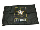 12 x 18 inch 12x18 Black US Army  Gold Star Super Polyester Flag -42, Bx. 1
