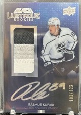 2021-22 Black Lustrous Rookies Auto Patch Rasmus Kupari Los Angeles Kings
