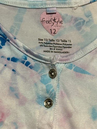 Jumpsuit Girls Freestyle Tye Dye Pants Size 12 - Picture 3 of 3