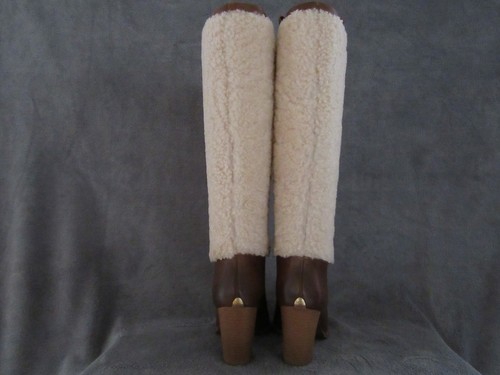 UGG Australia Ava Botas Altas de Cuero Castaño de Piel Expuesta Zapatos EE. UU. 7 EUR 38 NUEVAS SIN CAJA - Imagen 5 de 6