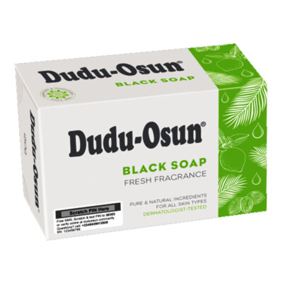 DUDU OSUN African BLACK SOAP Natural Herbal RAW 1 2 3 4 6 8 12 24 36 48 Bar  
