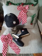 Ladies sz 5 Ga Bulldog Boots & Hat