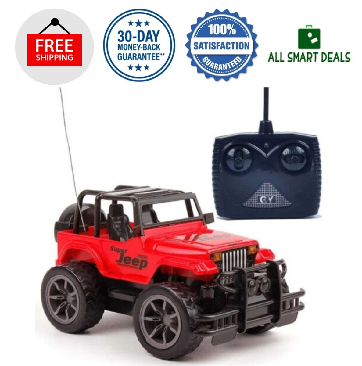 no se dio cuenta lucha Geografía Carro A Control Remoto Jeep SUV Para Niños Y Adultos Escala 1:24 RC Jeep  SUV | eBay