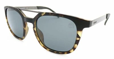 Timberland Polarisé Soleil Noir Mat Havane Avec Gris Foncé Lentille TB9133 55D - Photo 1/4