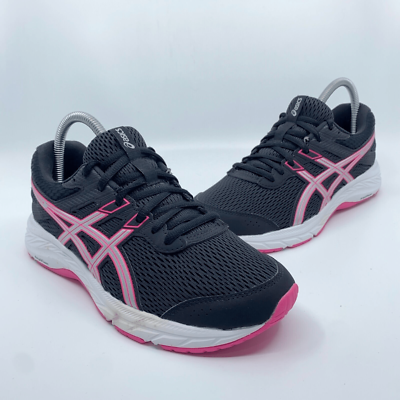 Asics Gel-Contend Women's Size 7.5 Black Pink Athletic Running Shoes  1012A570 | eBay
