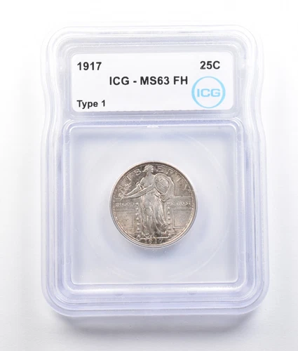 1917 Standing Liberty Quarter Type 1 MS63 FH ICG *2741