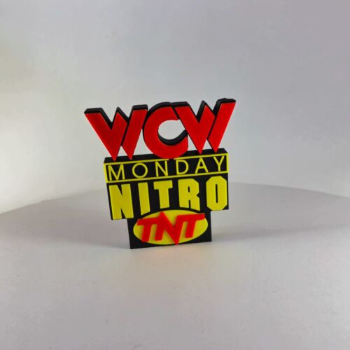 WCW Monday Nitro TNT supporto stampato in 3D 5" x 5" espositore wrestling. - Foto 2 di 5