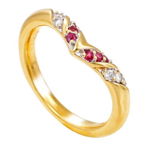 Echtschmuck-Ringe mit Diamant Brillantschliff Rubin