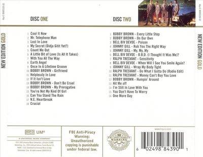 NEW EDITION (US) - GOLD NEW CD
