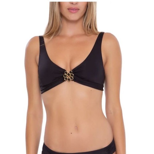NWOT Trina Turk Atlas Halter Bikini Top 3233125 Black 8 - Bild 3 von 4