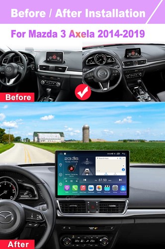 13.1 inch For Mazda 3 Axela 2014-2019 Car Radio Carplay Android Multimedia GPS - Picture 2 of 7