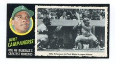 1971 Topps Greatest Moments Bert Campaneris Oakland Athletics #6 EXMT