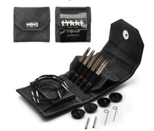  ykke Driftwood 3.5-Inch 9cm Interchangeable Circular Knitting Needle Set