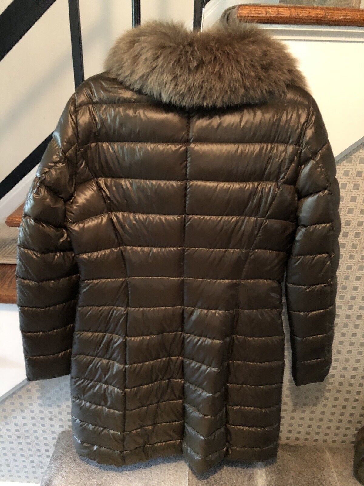 Herno Womens Elisa Faux Fur Collar DOWN Puffer Coat Size Size 44