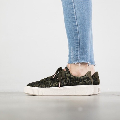 NIB Puma Basket Platform VR Sneaker Green Olive Night 8 | eBay