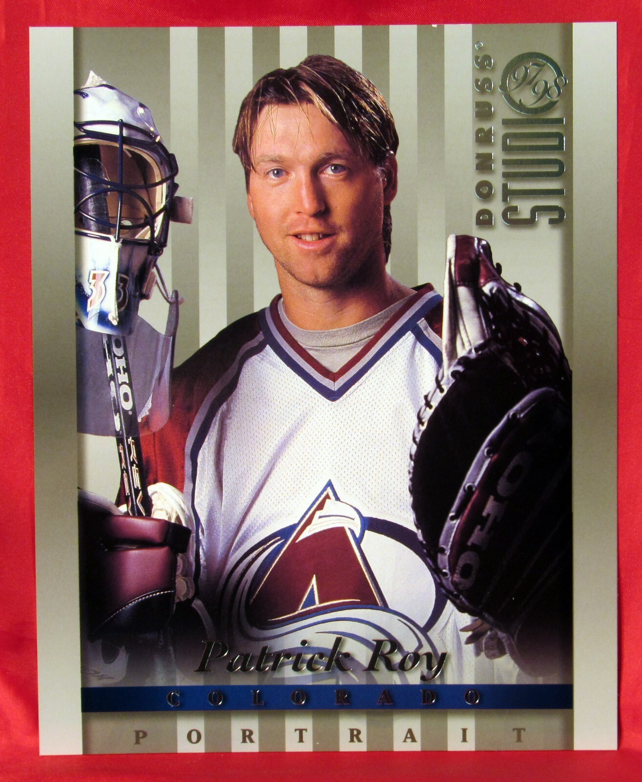 Donruss Studio 97/98 - 8 x 10 Portrait - NHL Colorado Avalanche Patrick Roy