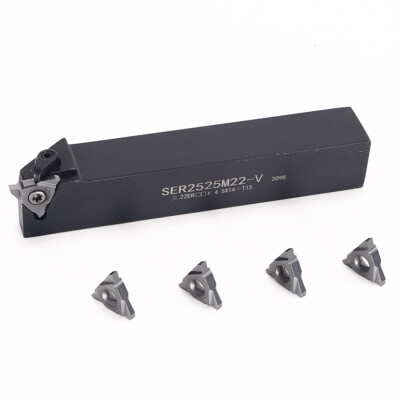 3mm Square Indexable Grooving Inserts Threading  Lathe Turning Tool Holder 25mm