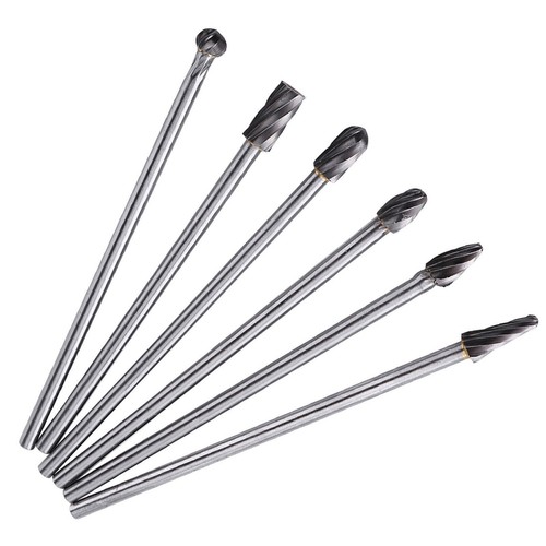 6 PC Aluminum Cylinder Head Porting Tungsten Carbide Porting And Polishing Tool - Picture 2 of 8