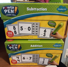 Teacher Created Power Pen - Addition, Subtraction Learning Cards Lot K-2 SEALED