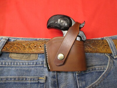 Leather Holster Bond Arms,BACK UP& ROUGH NECK Derringer 2 1/2'' Barrel RIGHT HAND