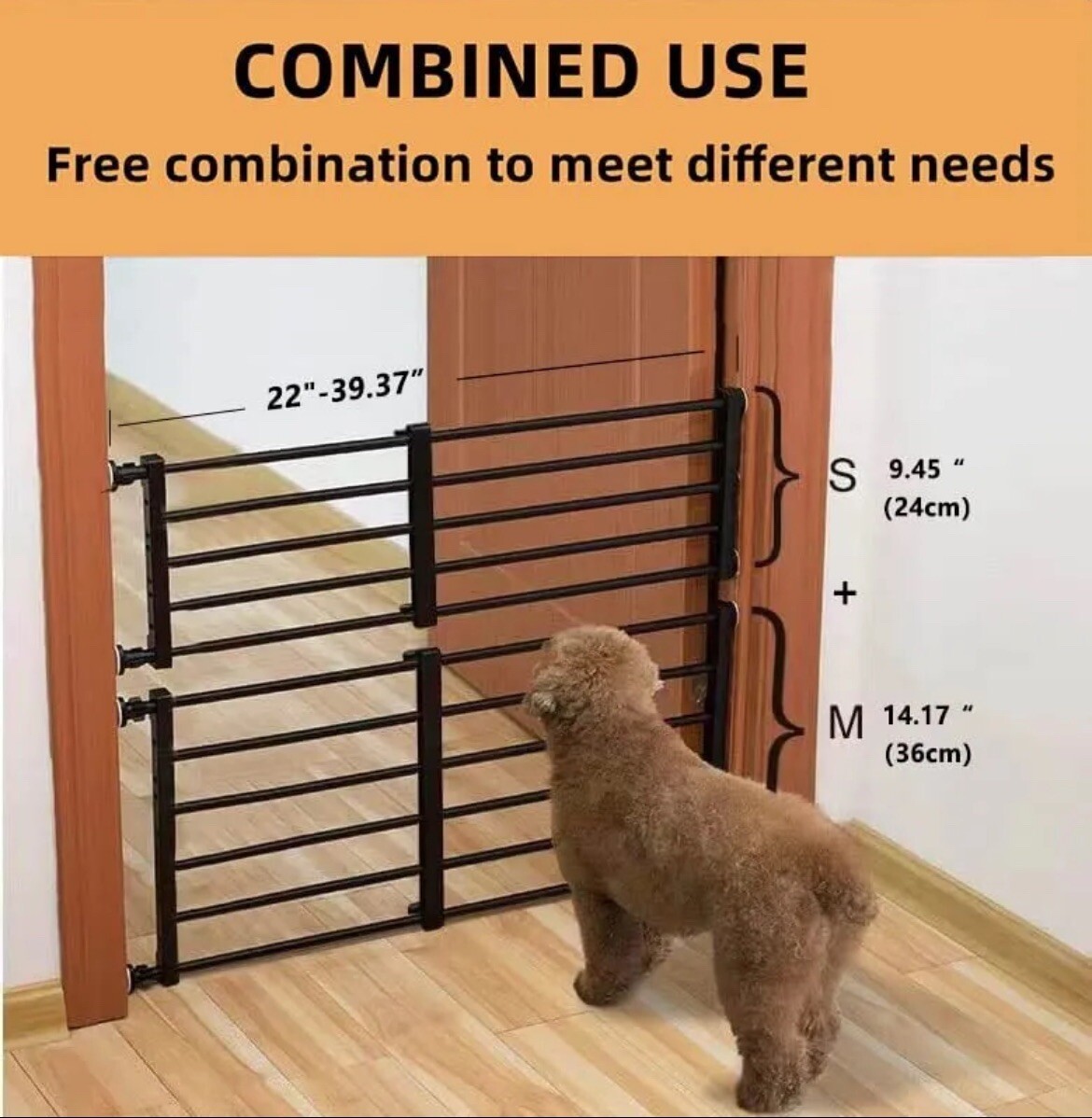 Short Dog Gate,Small Expandable Dog Gates for Doorways,Pressure