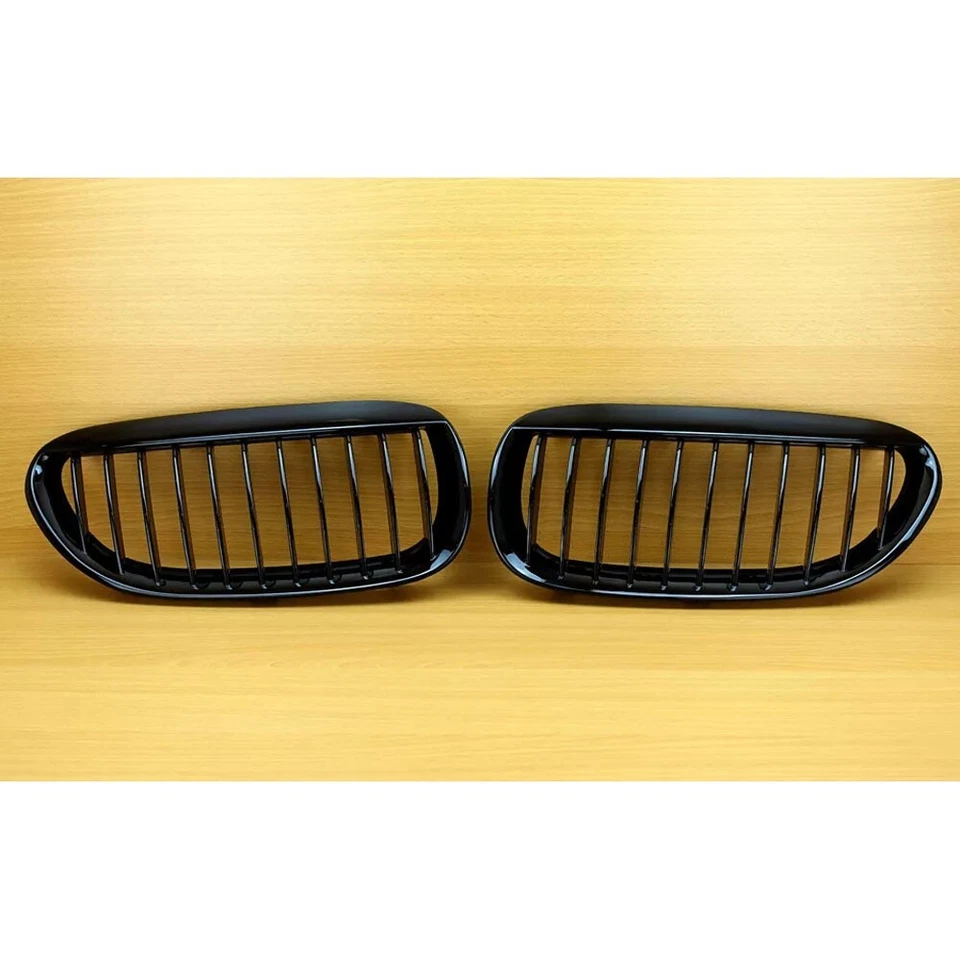 2004-2010 Painted Black P Type Front Grille Fits For BMW E63 / E64 2DR 650i Foto 3 de 4