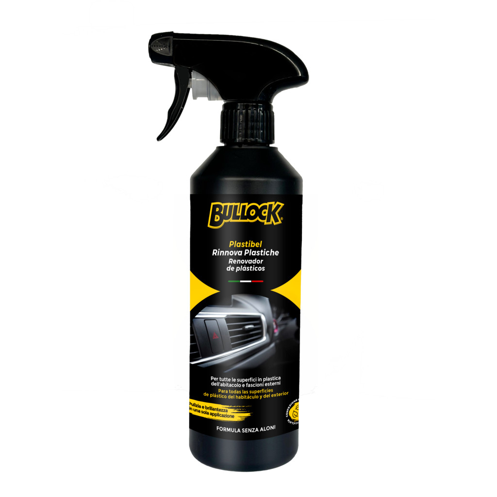 Bullock Plastibel Rinnova Plastiche e Gomma Lucida Pulisce a fondo 375ml