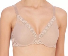 Natori 741299 Feathers Full Figure Contour Underwire Bra Cafe New Size 40H