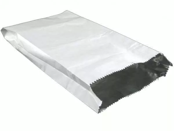 100 x LARGE Foil Lined Paper Food Grade Bags Naan Garlic Bread Pizza Chicken OFR