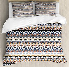 Image of Aztec Duvet Cover Set Geometric Background