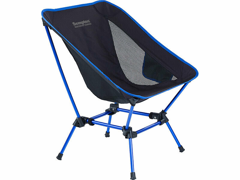 Chaise de camping pliable Semptec pour pique-nique en famille au jardin