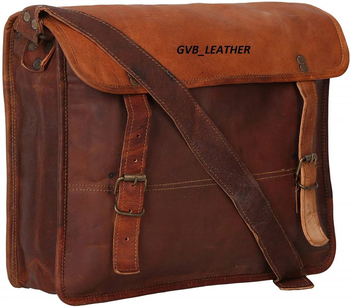 15 Homme Veritable Moderne Art Cuir Cartable Messager Travail Ordinateur Etui eBay