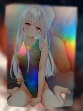 Shiro Anime Gaming Waifu Goddess Doujin Bikini Sexy Holo Card
