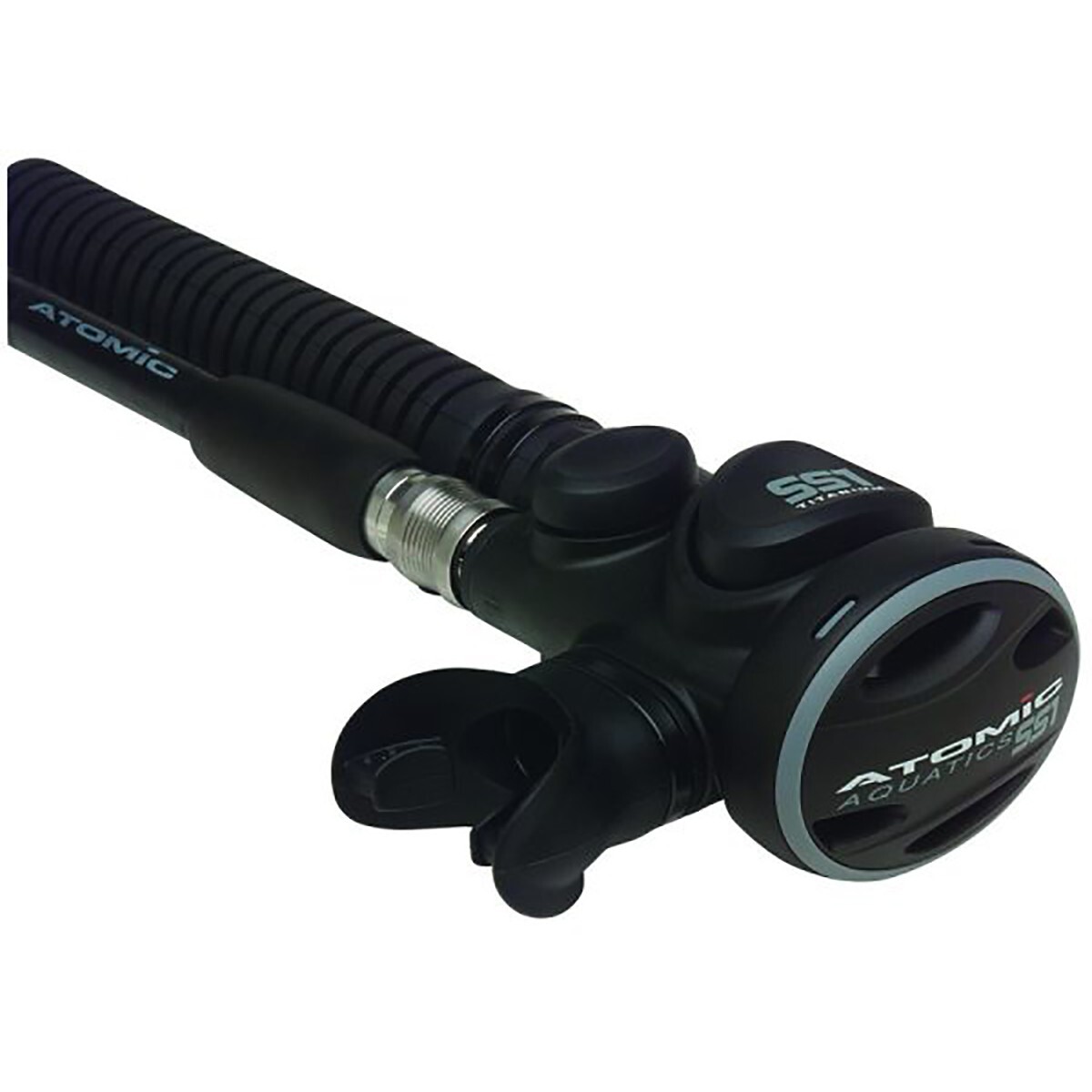 Atomic Aquatics SS1 Titanium Safe Second - Black - Regulator Atomic Aquatics SS1 Titanium Safe Second - Black - Regulator