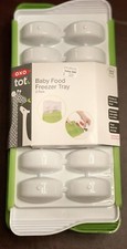 NEW OXO TOT BABY FOOD FREEZER TRAY BPA FREE GREEN/TRAY 2 PACK